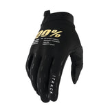 100% iTrack Adult Gloves - Black