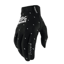 Load image into Gallery viewer, 100% Ridefit Adult Gloves - Slasher Black