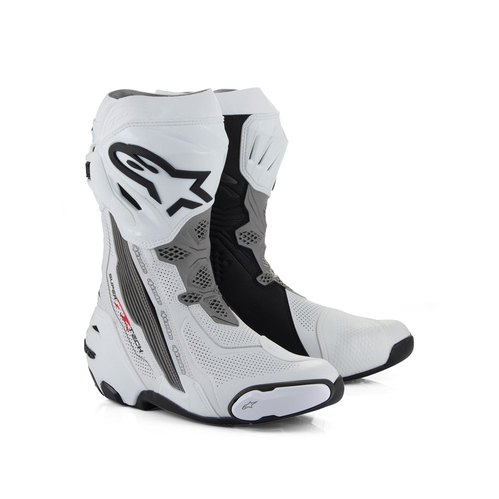 Alpinestars Supertech R Vented Boots - White / Mid Gray / Black