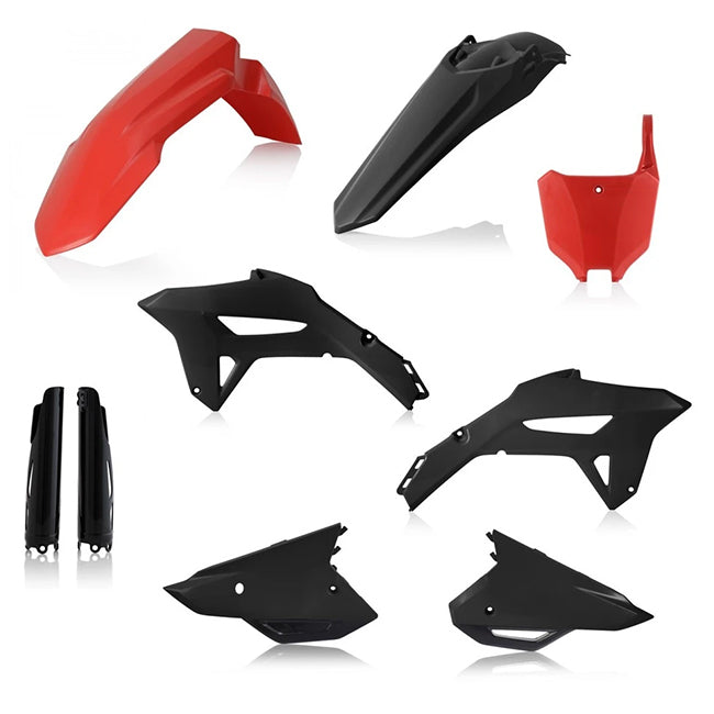 Acerbis Full Plastic Kit - Red / Black - Honda CRF450R CRF250R 2022-2024