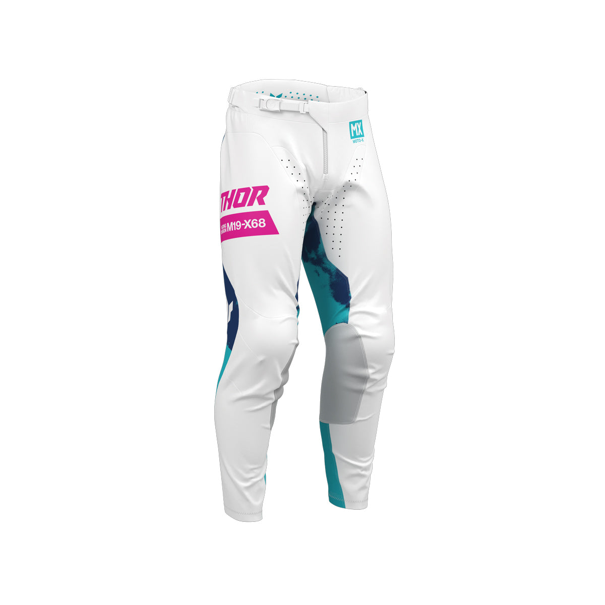 Thor Launchmode Youth MX Pants - Bleach White Aqua