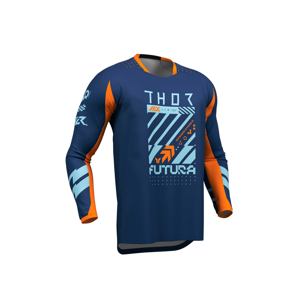 Thor Launchmode Youth MX Jersey - Futura Navy Orange