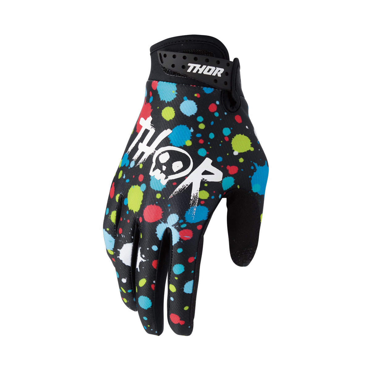 Thor Launchmode Youth MX Gloves - Splat Black