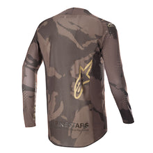 Load image into Gallery viewer, Alpinestars Supertech Squad Jersey - LE Dark Brown/Kangaroo Gold