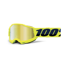 Load image into Gallery viewer, 100% Accuri 2 Youth Goggles - Fluoro Yellow - Mirror Gold Lens