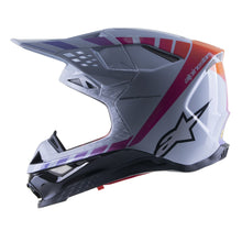 Load image into Gallery viewer, Alpinestars Supertech S-M10 Helmet Daytona 23 Haze Grey/Orange Fluoro/Rhodamine