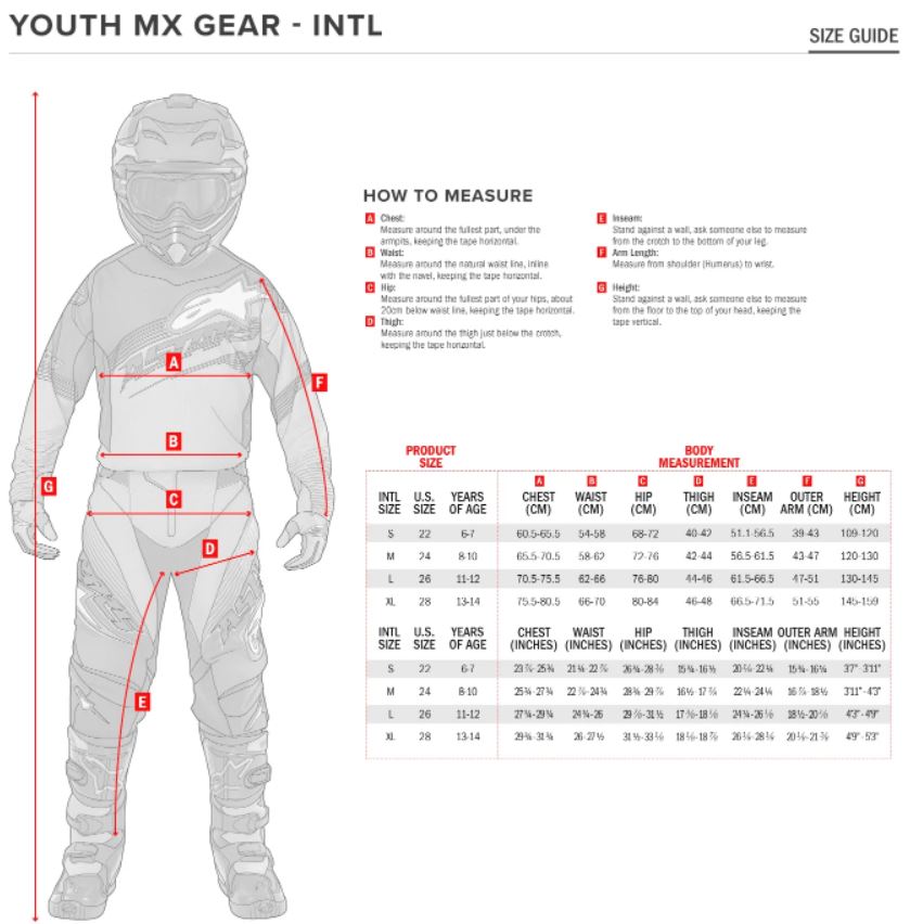 Alpinestars Youth Racer MX Jersey - Lurv Mars Red/White