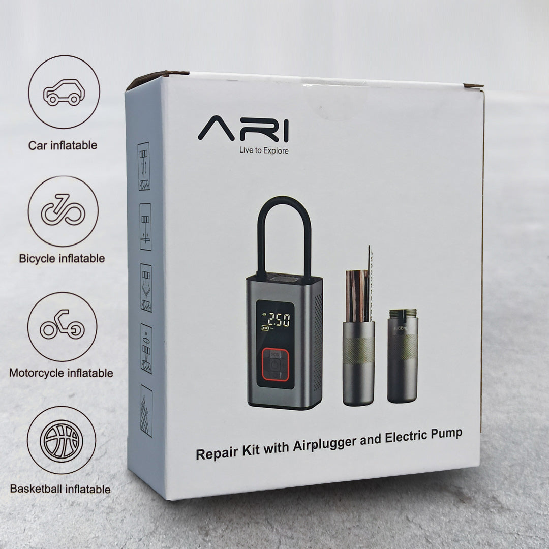 ARI Electric Tyre Air Pump & ARI Airplugger - Kit