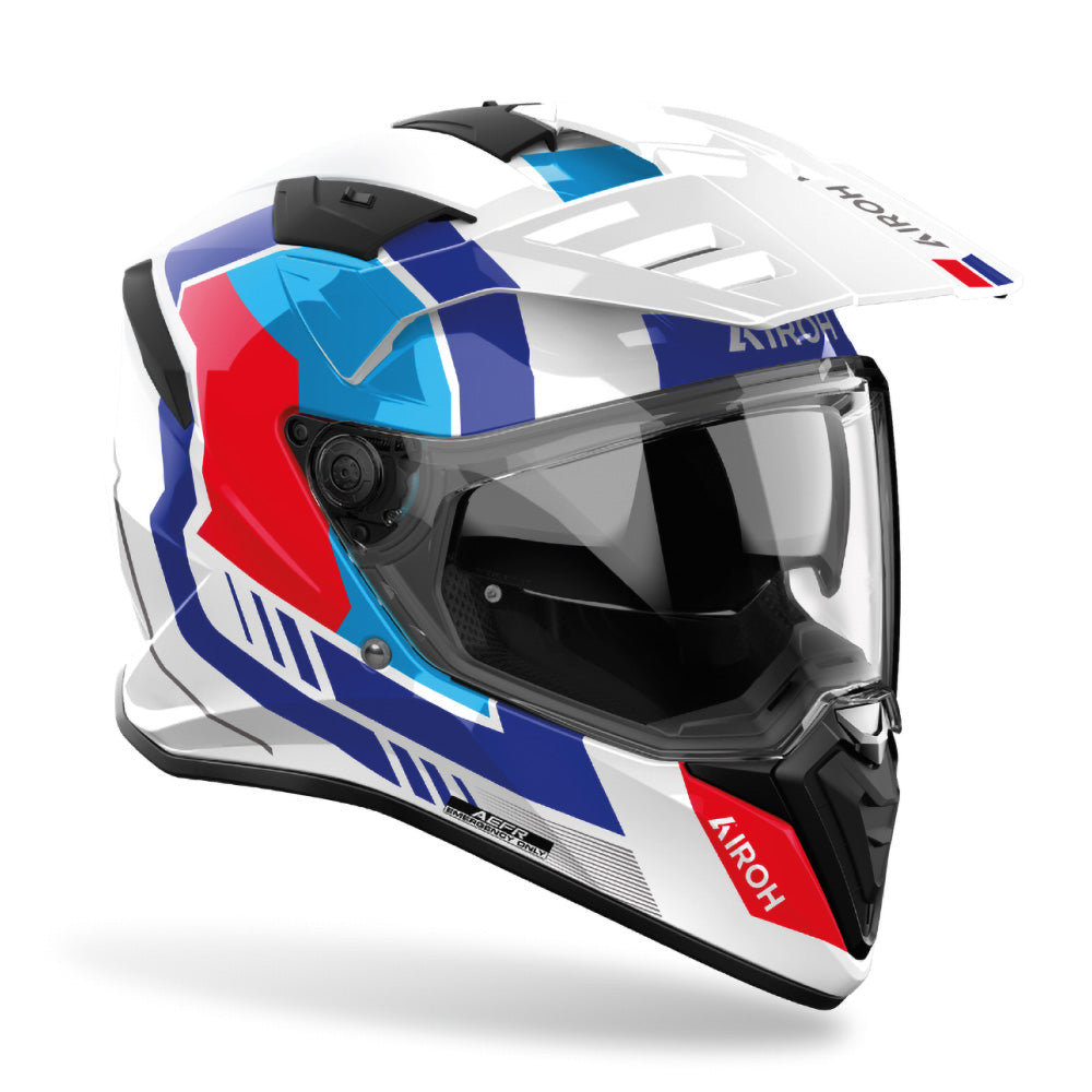 Airoh Bandit Adventure Helmet - Horn White Gloss