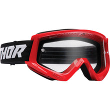 Load image into Gallery viewer, Thor Combat Racer Adult MX Goggles - RED/BLACK