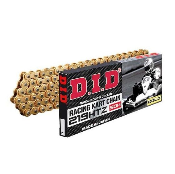 DID 219HTZ Racing Kart Gold Chain - 219 x 112 Link