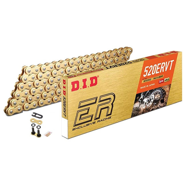 DID 520ERVT Premium Lightweight X-Ring Gold Chain - 520 x 120