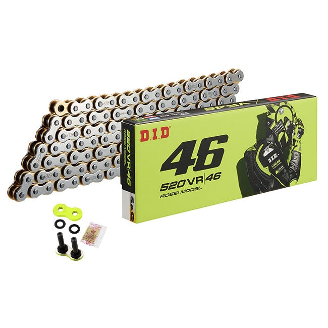 DID 520VX3 VR46 X-Ring Chain x 520 x 120 Link - Rivet Link