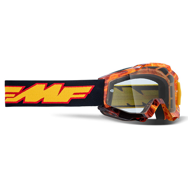 FMF Powerbomb Youth MX Goggles - Spark - Clear Lens