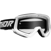 Load image into Gallery viewer, Thor Combat Racer Adult MX Goggles - WHITE/BLACK