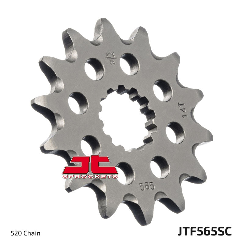 JT Steel Self Cleaning Front Sprocket - JTF565.14SC - 520P - 14T