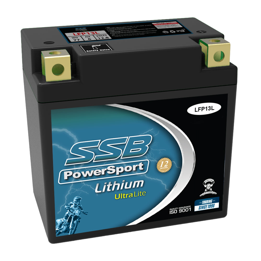 SSB LFP13L Lithium Ultralite Motorcycle Battery