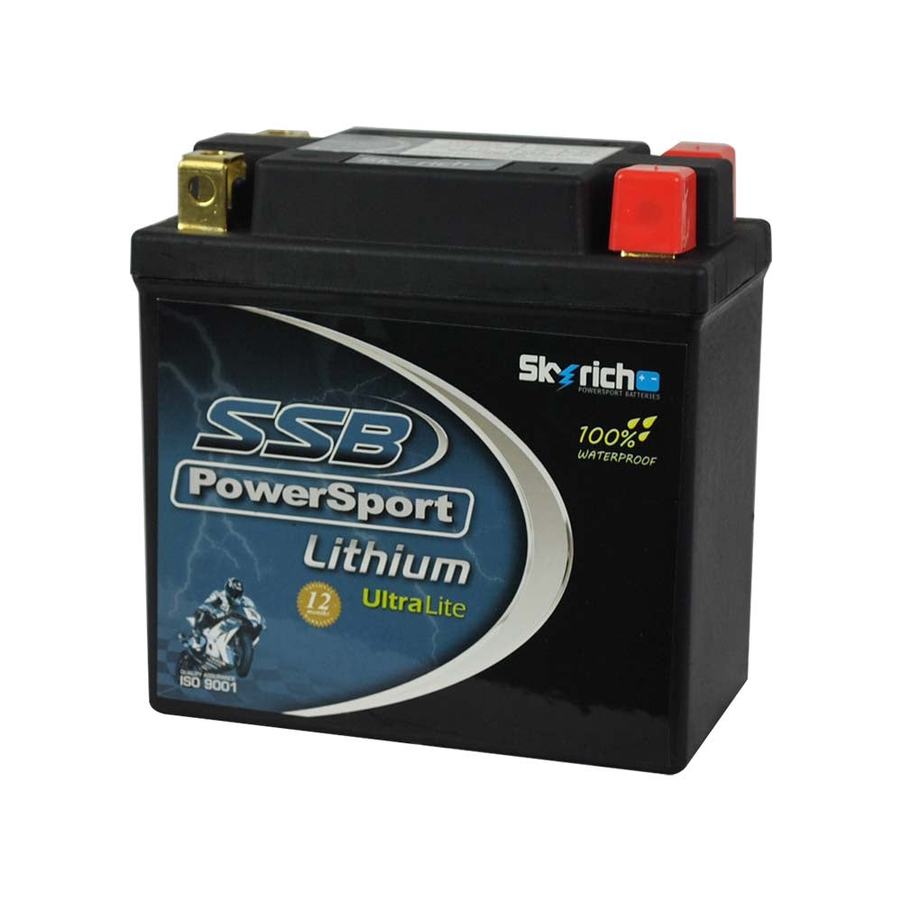 SSB LFP9Q-B Lithium Ultralite Motorcycle Battery - YTX9BS YT9A YT9B