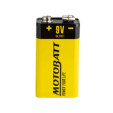 Motobatt 9V Alkaline Battery 1pc/Card (10 Card/Box)
