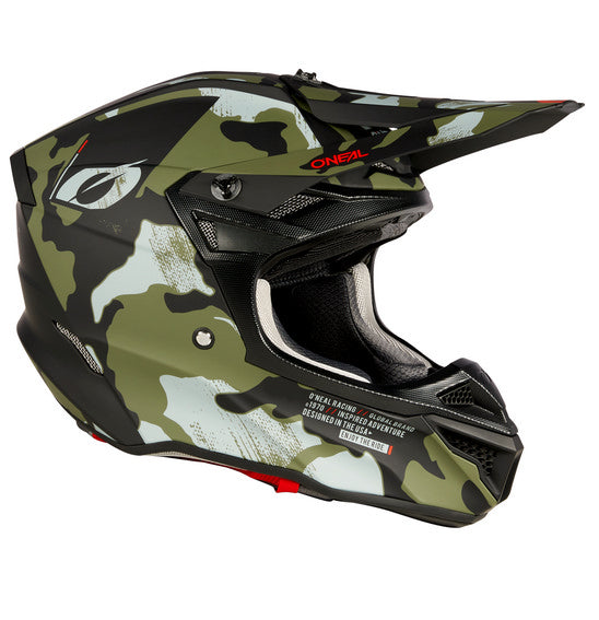 Oneal 5SRS Adult Helmet - Camo V.23 Black/Green