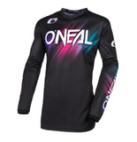 Oneal Element Youth Girls MX Jersey - V24 Voltage Black/Pink
