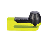 Oxford Titan 10mm Pin Disc Lock - Yellow, includes pouch