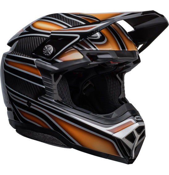 Bell Moto-10 MX Helmet - Spherical Webb Marmot Black/Copper
