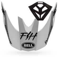 Load image into Gallery viewer, Bell MOTO-10 Peak And MouthPiece Kit - Fasthouse MOD Squad White/Black