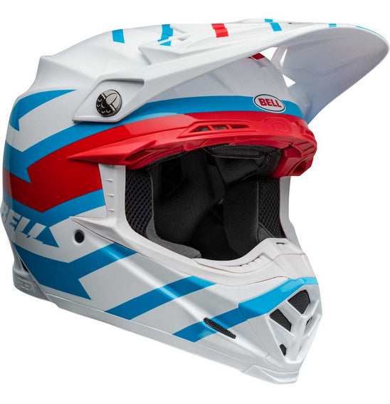 Bell Moto-9S Flex Helmet - Banshee Gloss White/Red