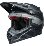 Bell Moto-9S Flex Helmet - Banshee Satin Black/Silver