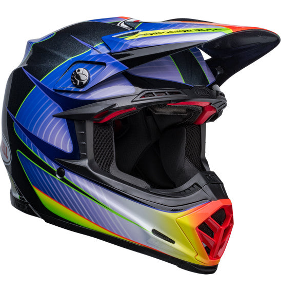 Bell Moto-9S Flex Helmet - Pro Circuit 23 Silver Met Flake