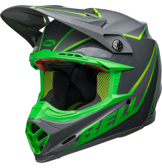 Bell Moto-9S Flex Helmet - Sprite Gloss Grey/Green