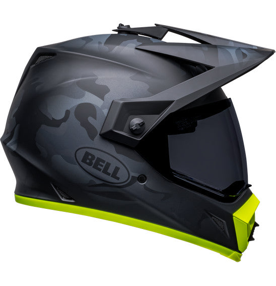 Bell MX-9 Adventure MIPS Helmet - Stealth Camo Matt Black/Yellow