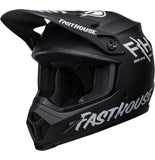 Bell MX-9 MIPS Adult MX Helmet - Fasthouse Prospect Matt Black/White