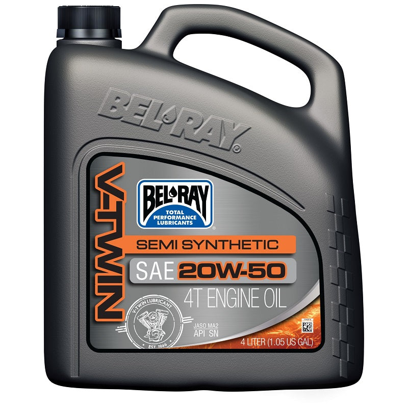 Belray 20W50 V-Twin Semi Synthetic Engine Oil - 4 Litre