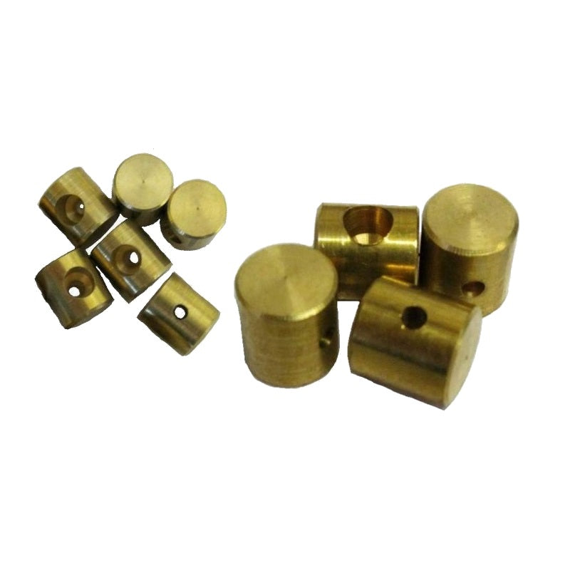 Bowden Cable Barrel Nipples - OD 7mm x L 6.5mm - 10 Pack