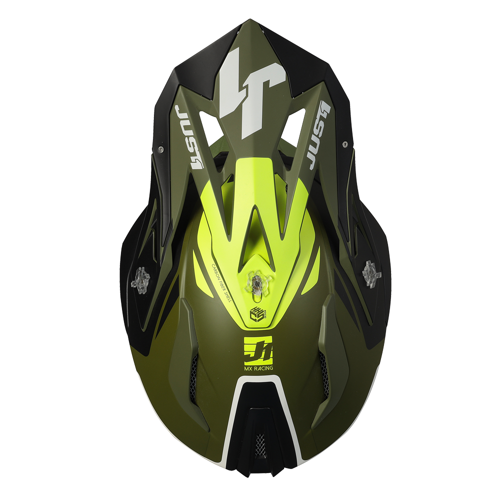 Just1 J18 Adult MIPS MX Helmet - Pulsar Army Green/Black