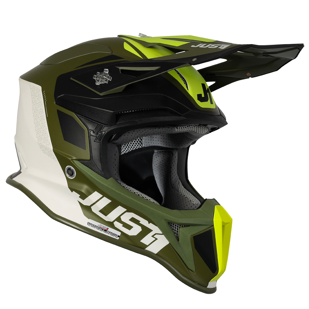 Just1 J18 Adult MIPS MX Helmet - Pulsar Army Green/Black