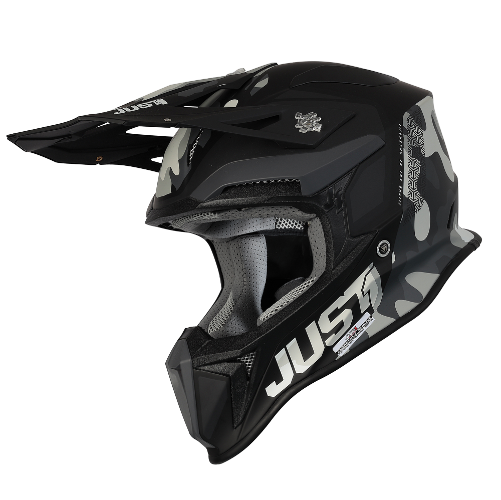 Just1 J18 Adult MIPS MX Helmet - Pulsar Camo City Black