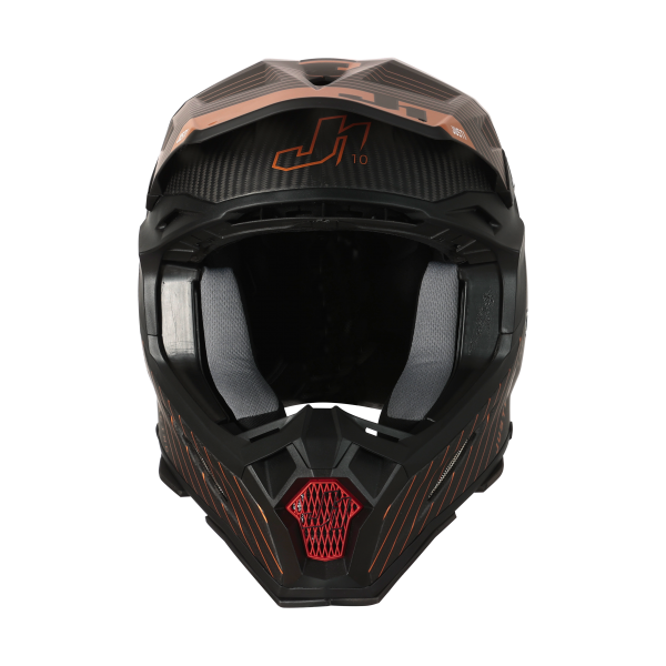 Just1 J22 Adult MX Helmet - 10th Anniversary Carbon Bronze