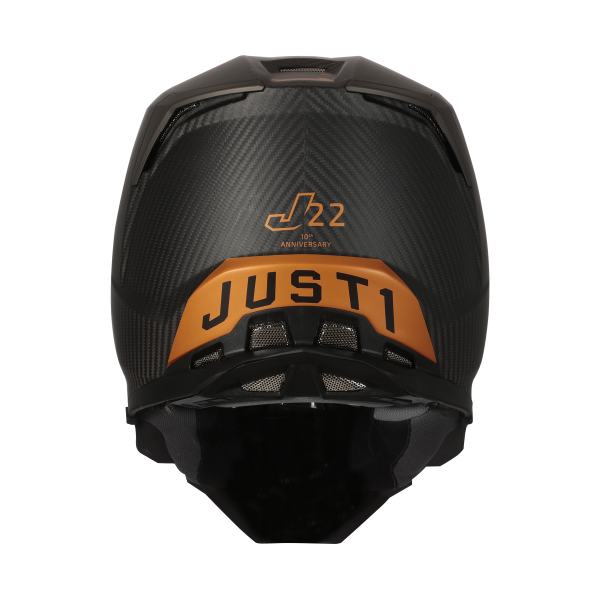 Just1 J22 Adult MX Helmet - 10th Anniversary Carbon Bronze