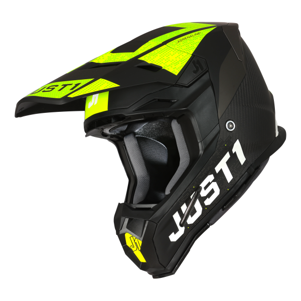 Just1 J22 Adult MX Helmet - Adrenaline Carbon Yellow