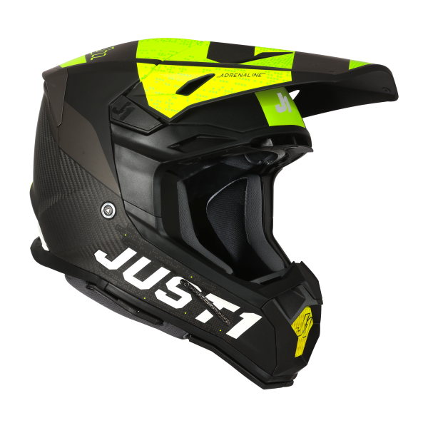 Just1 J22 Adult MX Helmet - Adrenaline Carbon Yellow