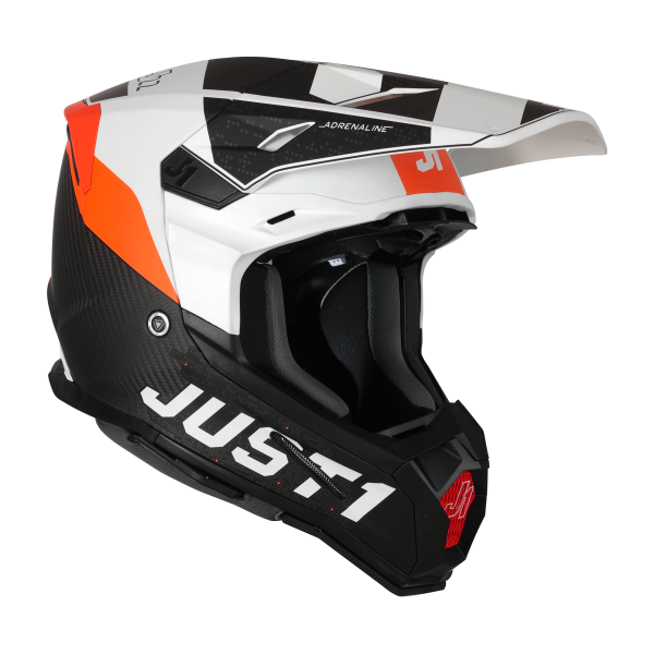 Just1 J22 Adult MX Helmet - Adrenaline Carbon Orange