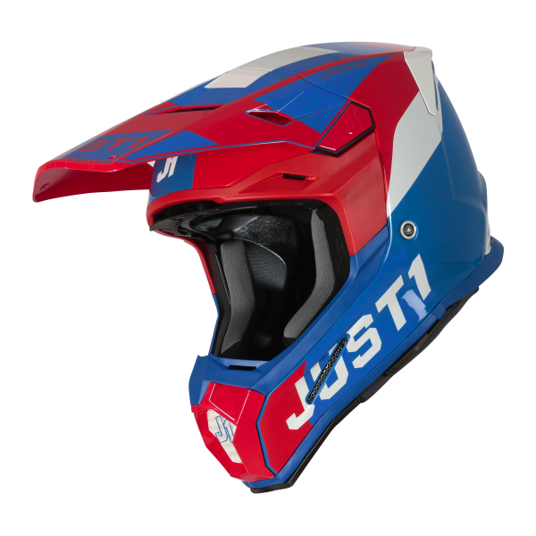 Just1 J22 Adult MX Helmet - Adrenaline Red/Blue