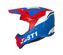Load image into Gallery viewer, Just1 J22 Youth MX Helmet - Carbon Adrenaline Red/Blue