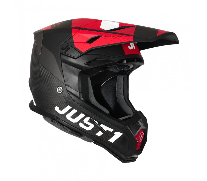 Just1 J22 Youth MX Helmet - Carbon Adrenaline Red