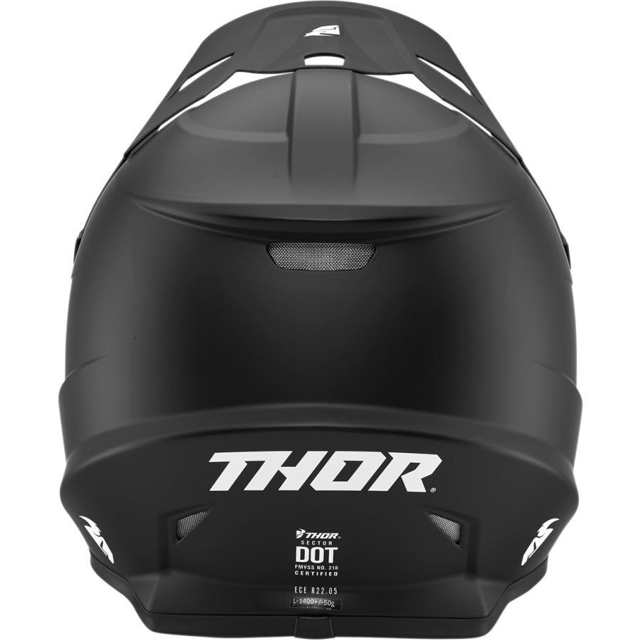 Thor Adult Sector MX Helmet - Matt Black S22