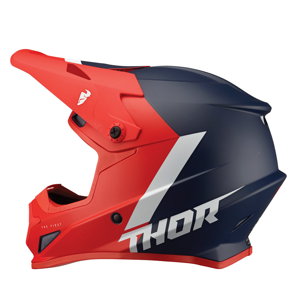 Thor Sector S22 AdultMX Helmet - CHEV RED/NAVY
