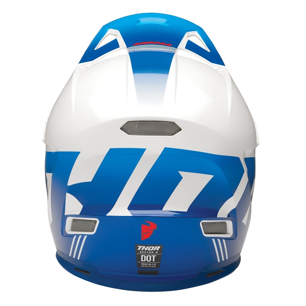 Thor Sector 2 Adult MX Helmet - Carve White/Blue